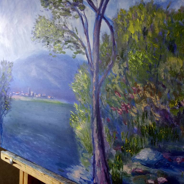 Original Abstract Expressionism Landscape Painting by Tatyana Miroshnichenko