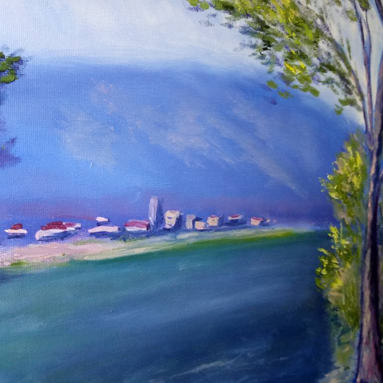 Original Abstract Expressionism Landscape Painting by Tatyana Miroshnichenko