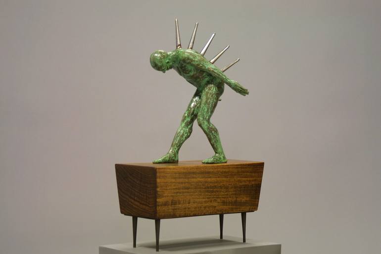 Original Figurative Nude Sculpture by Matthew Zupnick