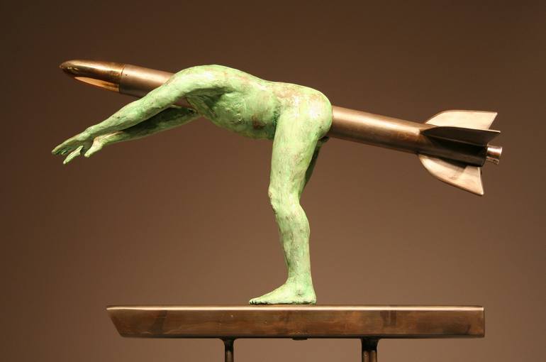 Original Abstract Nude Sculpture by Matthew Zupnick