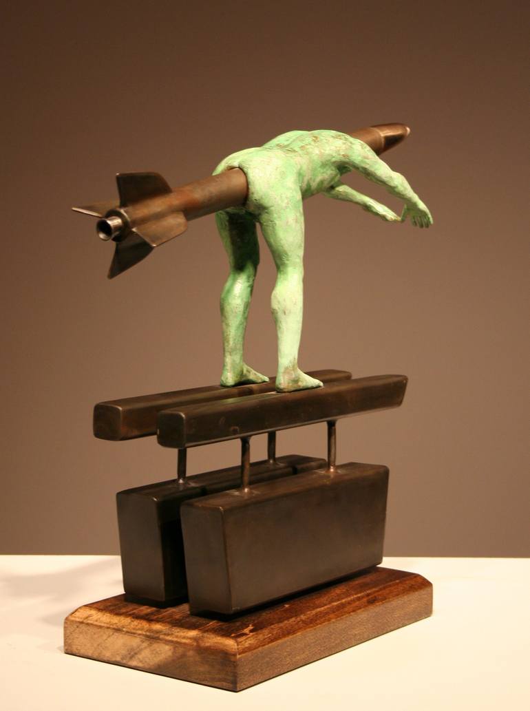 Original Abstract Nude Sculpture by Matthew Zupnick