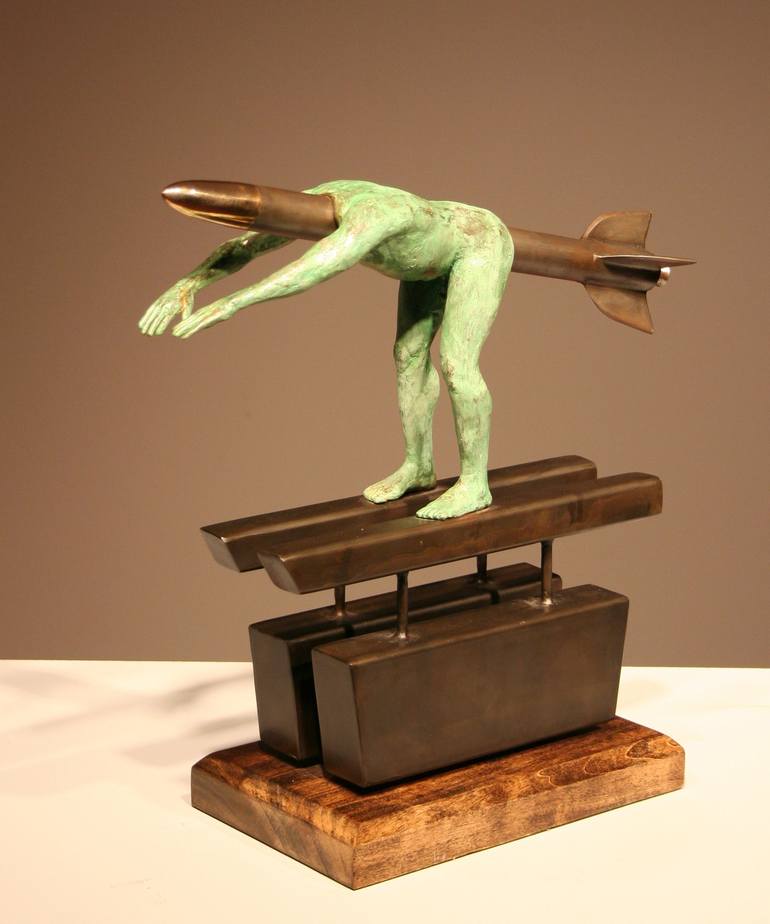 Original Abstract Nude Sculpture by Matthew Zupnick