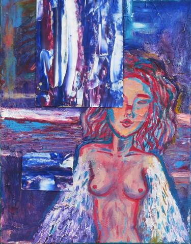 Print of Expressionism Women Paintings by Anastasia Isakova