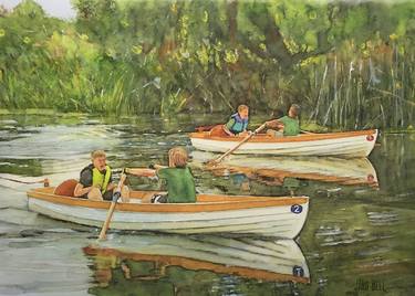Print of Fine Art Boat Paintings by John Bell