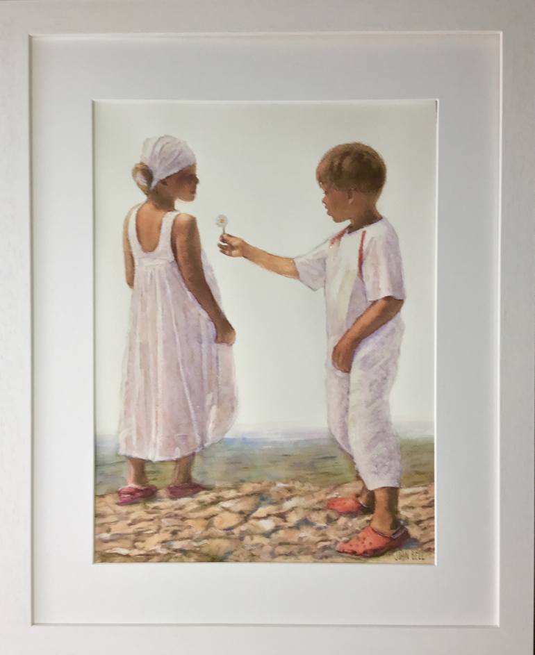Original Fine Art Love Painting by John Bell