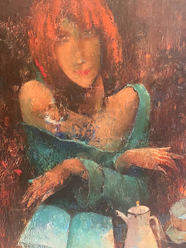 Original Figurative Women Painting by Oleksandr Zoria