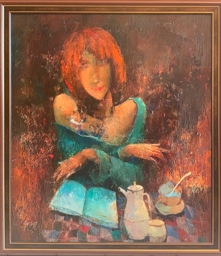 Original Figurative Women Painting by Oleksandr Zoria