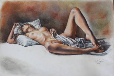 Print of Fine Art Nude Paintings by Vitaliy Kvack