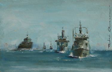 Print of Expressionism Ship Paintings by Pedro Oliveira