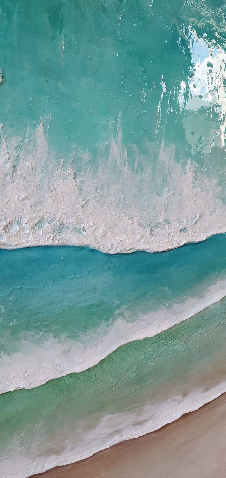 Original Modern Beach Painting by Eva Johnova