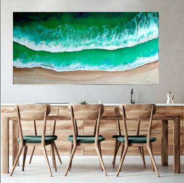 Original Modern Beach Paintings by Eva Johnova