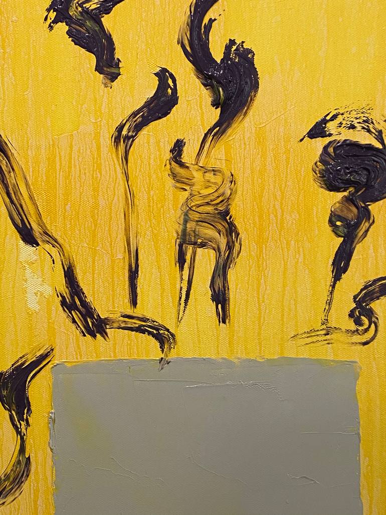 Original Conceptual Abstract Painting by Decheng Cui
