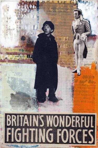 Original Abstract Political Collage by Simon Kirk