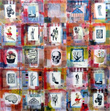 Original Abstract Political Paintings by Simon Kirk