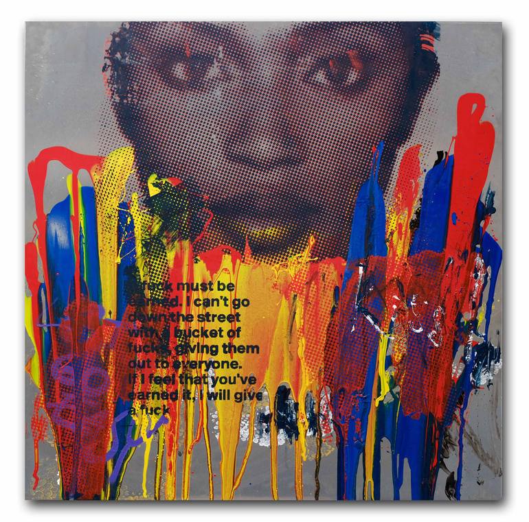 Original Abstract Expressionism Fashion Painting by Peter Smolka