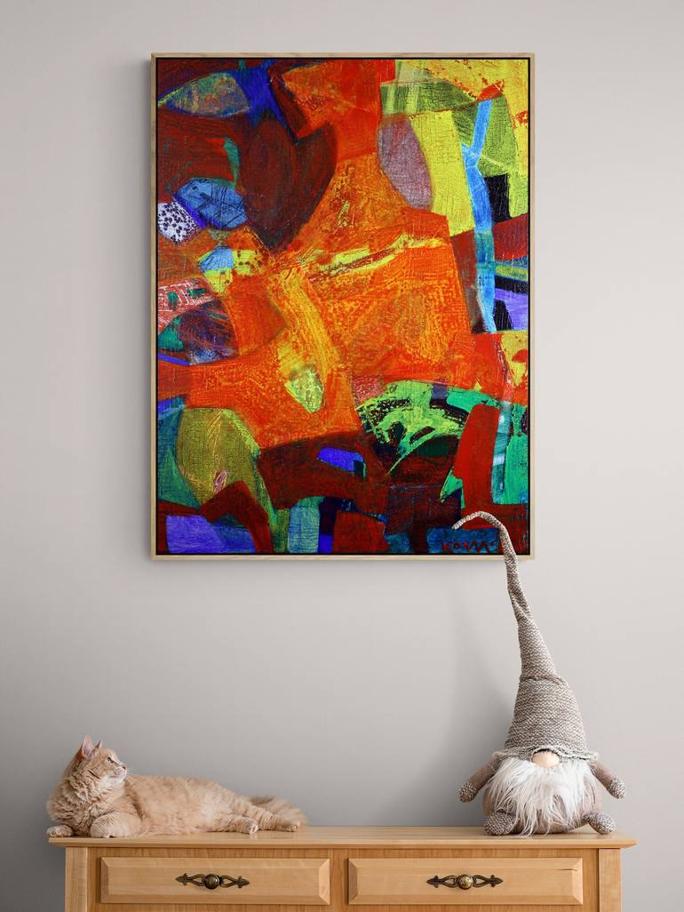 Original Abstract Expressionism Abstract Painting by Piotr Kownacki