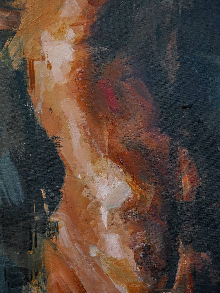 Original Contemporary Nude Painting by Khalid Khan - Kaay