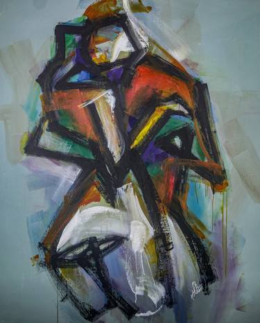 Original Abstract Expressionism Abstract Paintings by Khalid Khan - KAAY
