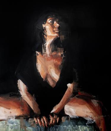 Original Nude Paintings by Khalid Khan - KAAY