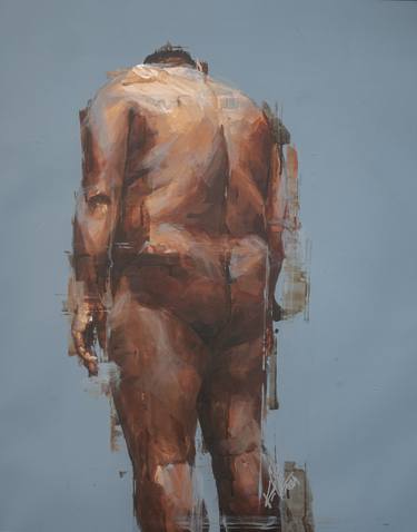 Original Contemporary Nude Paintings by Khalid Khan - KAAY