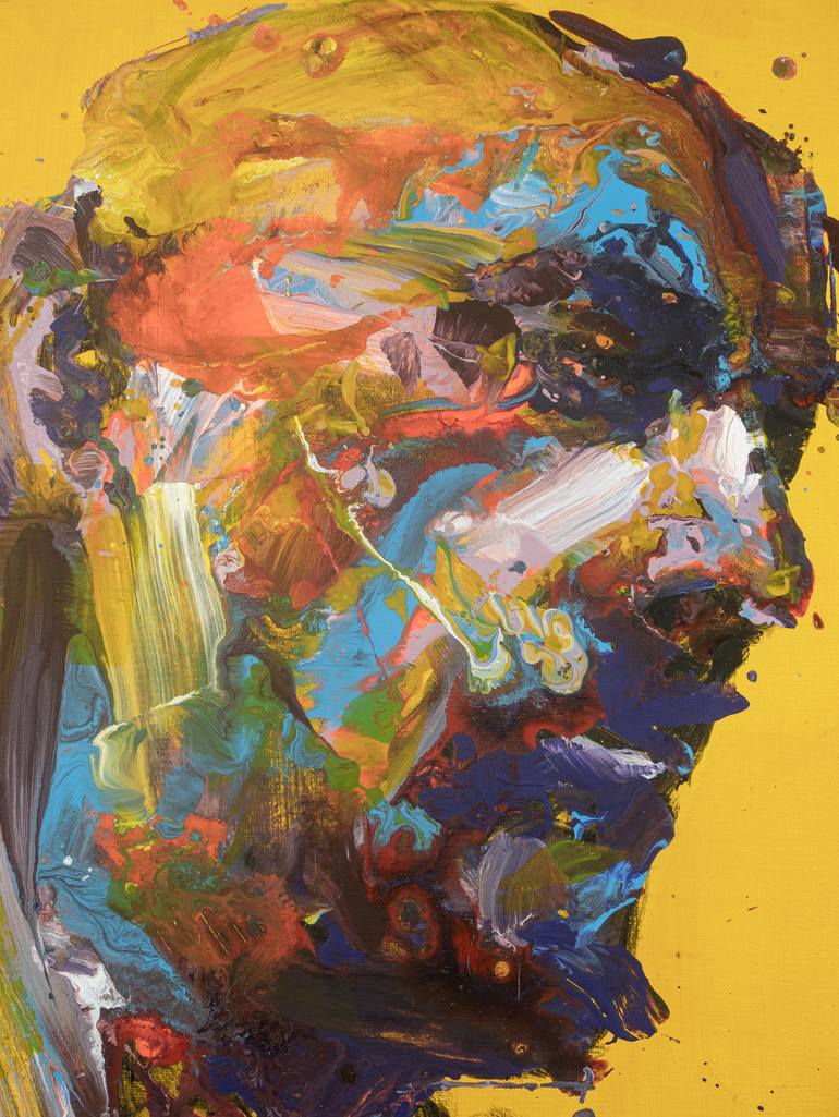 Original Abstract Expressionism Abstract Painting by Khalid Khan - Kaay