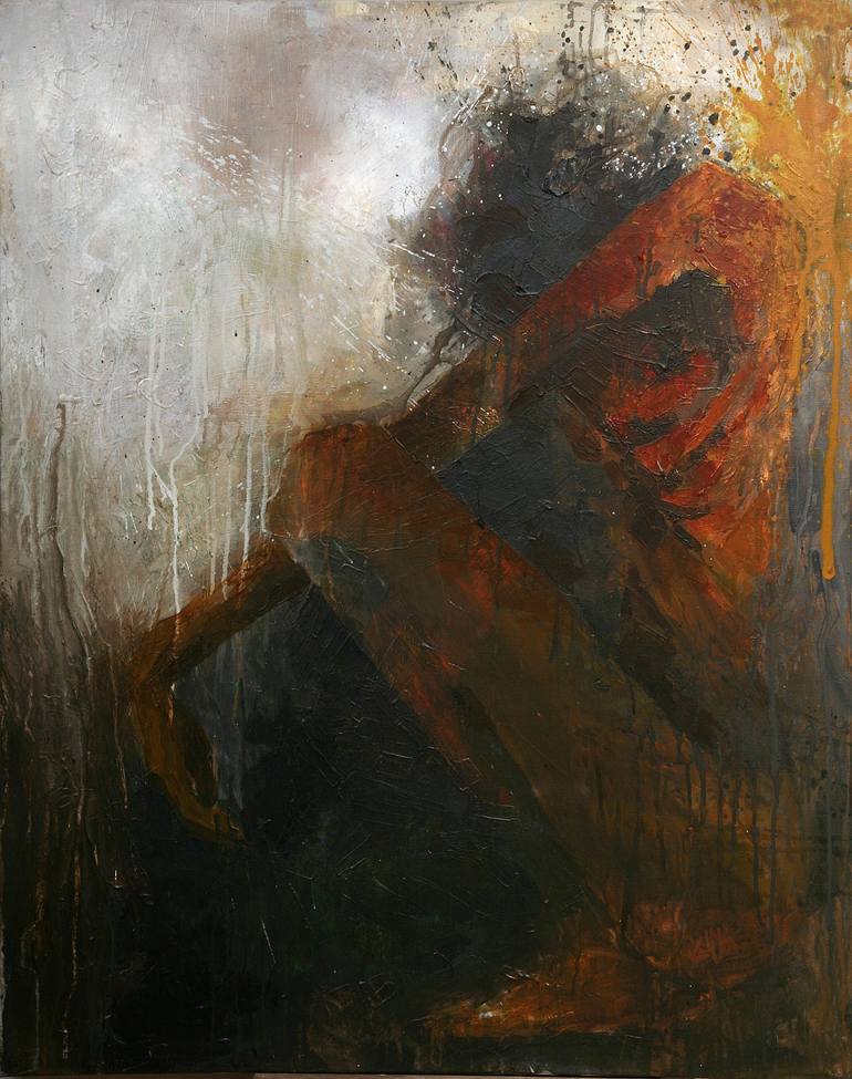 THOUGHTFUL PROCESS Painting by Khalid Khan - KAAY | Saatchi Art