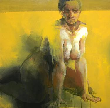 Original Figurative Nude Paintings by Khalid Khan - KAAY