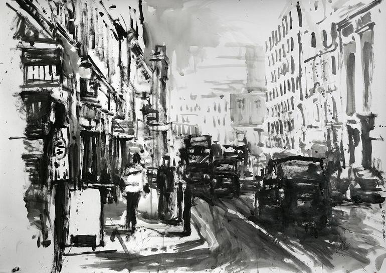 London Painting by Khalid Khan - KAAY | Saatchi Art