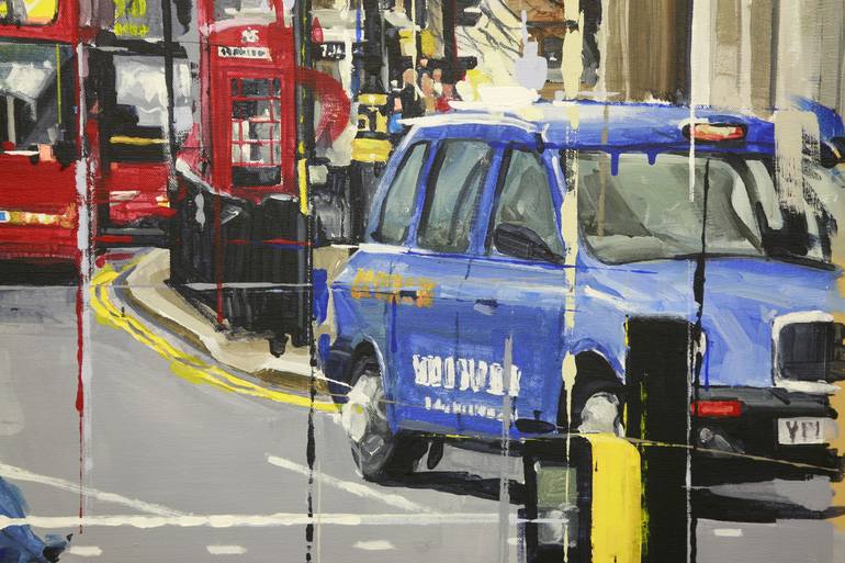 Original Documentary Cities Painting by Khalid Khan - Kaay