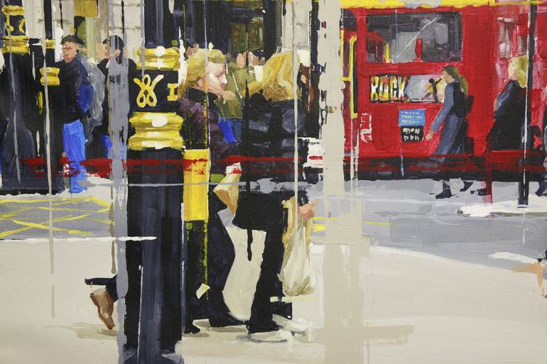 Original Documentary Cities Painting by Khalid Khan - Kaay