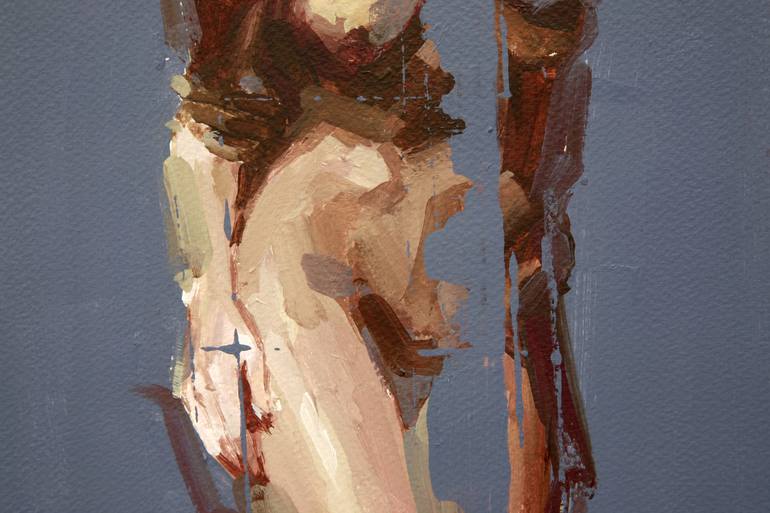 Original Expressionism Nude Painting by Khalid Khan - Kaay