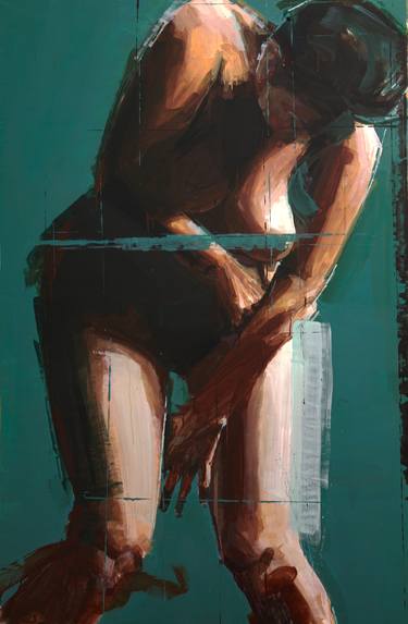 Original Expressionism Nude Paintings by Khalid Khan - KAAY