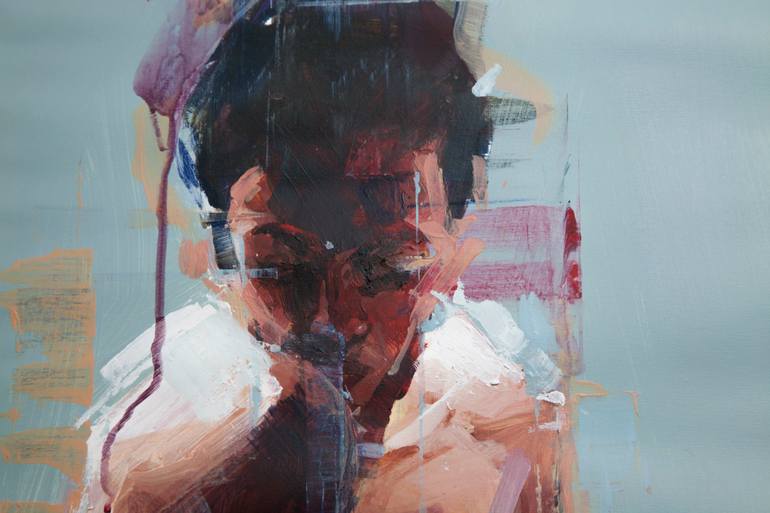 Original Expressionism Nude Painting by Khalid Khan - Kaay