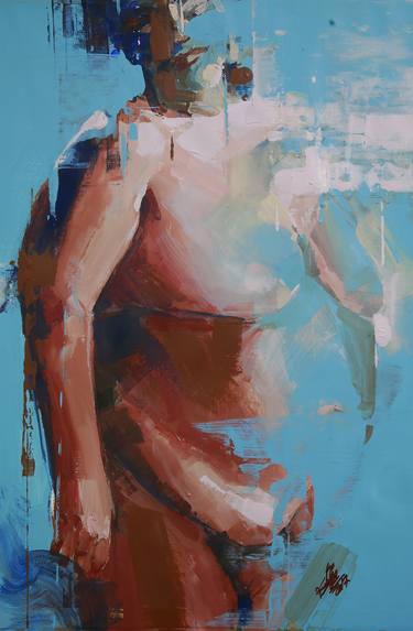 Original Expressionism Nude Paintings by Khalid Khan - KAAY