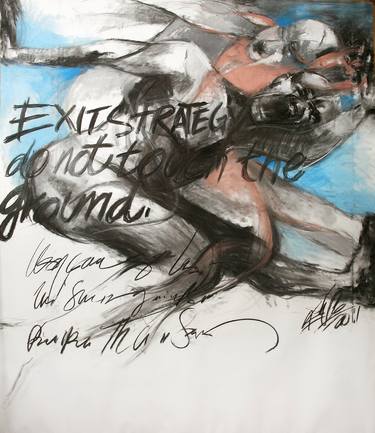 Original Expressionism Nude Drawings by Khalid Khan - KAAY