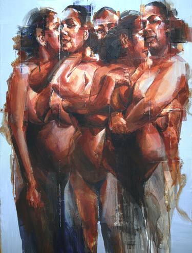Print of Nude Paintings by Khalid Khan - KAAY