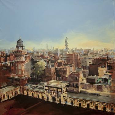 Original Documentary Cities Paintings by Khalid Khan - KAAY