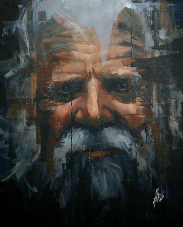 Original Figurative Portrait Paintings by Khalid Khan - KAAY