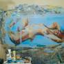 A continuation of my nude series.Due to my restless nature I don't like to be imprisoned in one style. At the moment I am working simultaneously in two different subjects and style, nude and the cityscapes.