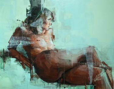 Print of Figurative Nude Paintings by Khalid Khan - KAAY