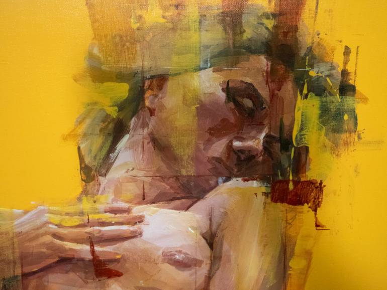 Original Expressionism Nude Painting by Khalid Khan - Kaay
