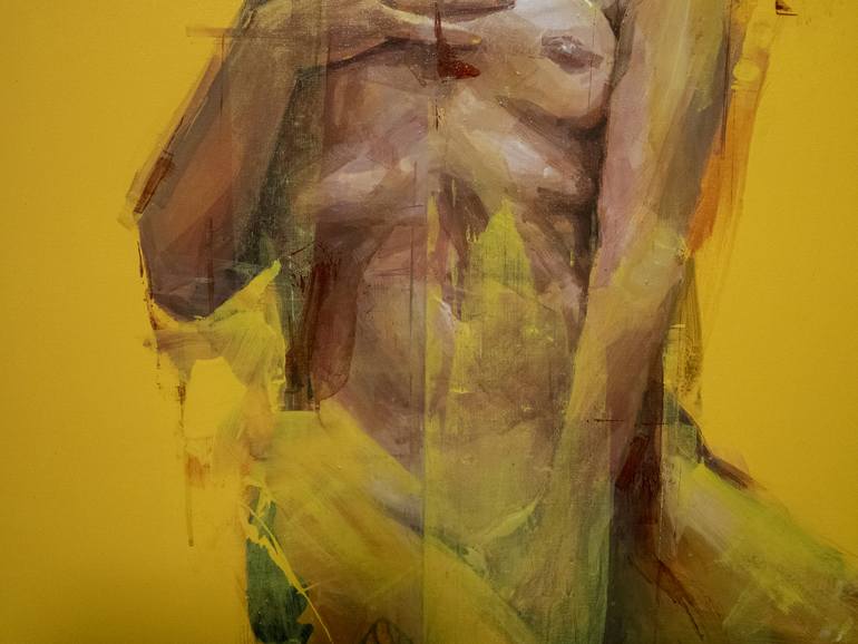 Original Nude Painting by Khalid Khan - KAAY