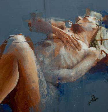 Original Expressionism Nude Paintings by Khalid Khan - KAAY