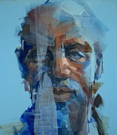 Original Modern Portrait Paintings by Khalid Khan - KAAY