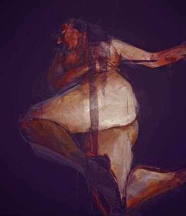 Original Figurative Nude Paintings by Khalid Khan - KAAY