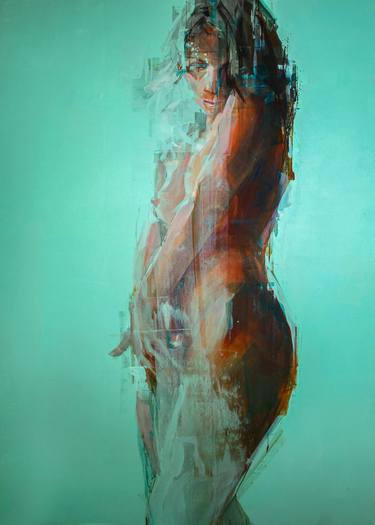 Print of Impressionism Nude Paintings by Khalid Khan - KAAY