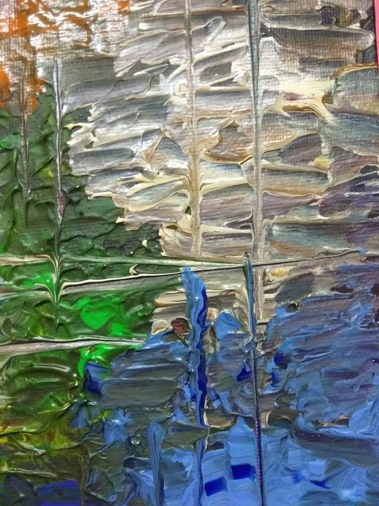 Original Abstract Expressionism Abstract Painting by Dip Tan