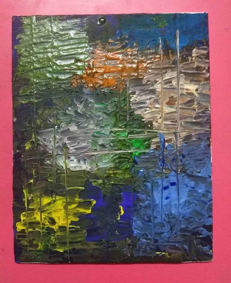 Original Abstract Expressionism Abstract Painting by Dip Tan