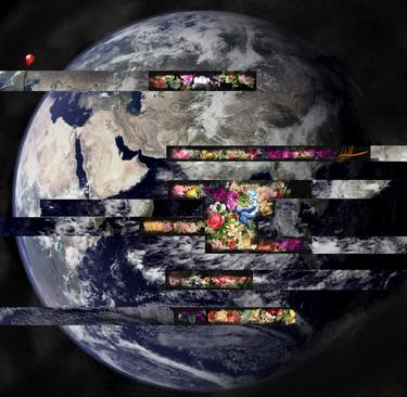 Print of Outer Space Collage by Elyana Shamselangeroodi