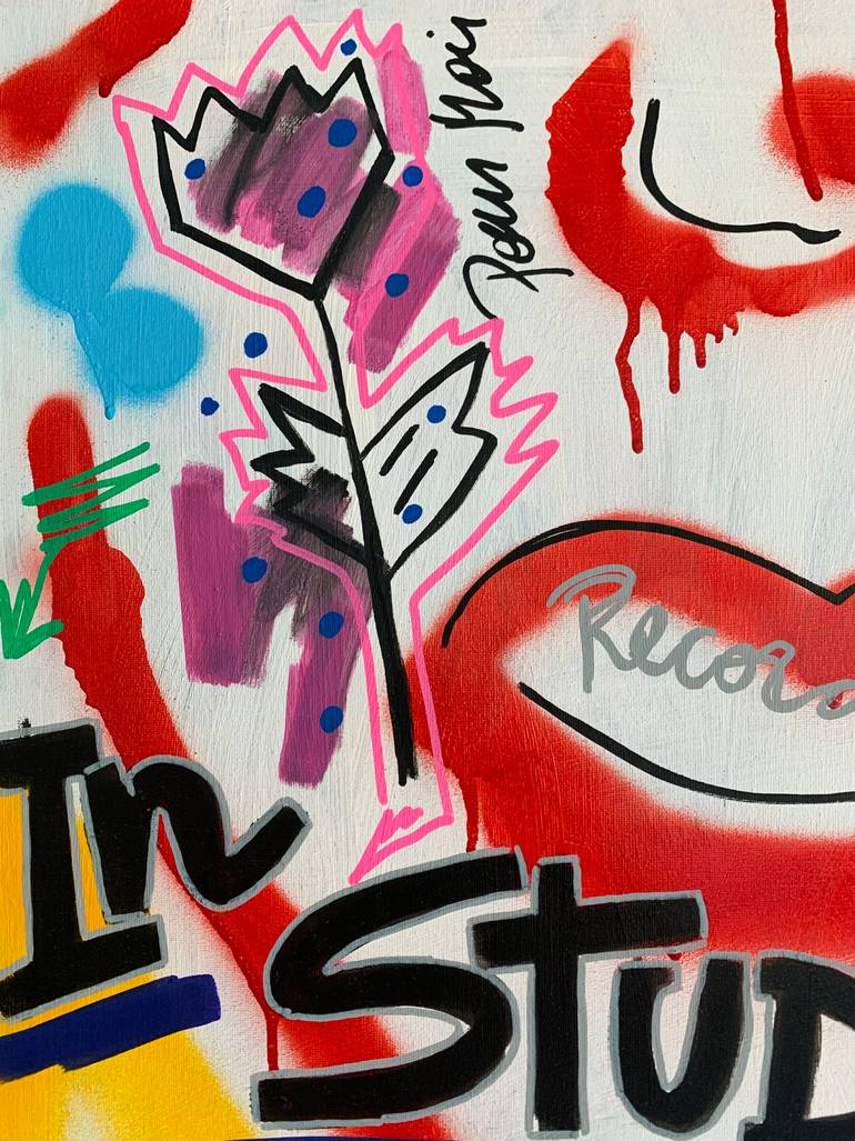 Original Abstract Expressionism Abstract Painting by Le Le Carrington